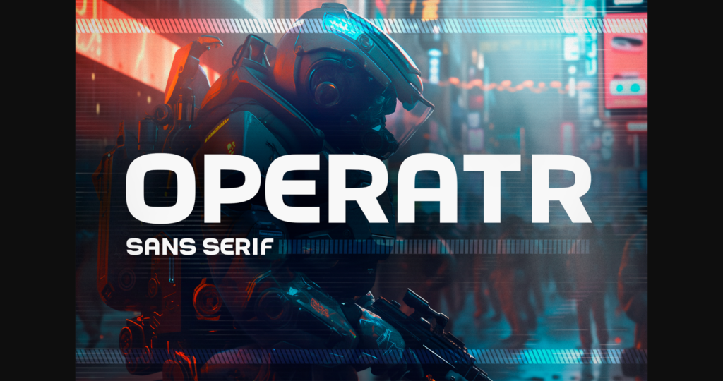 Operatr Font Poster 1