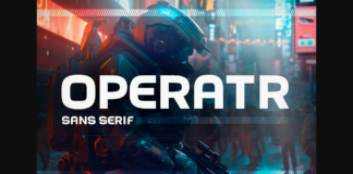 Operatr Font Poster 1