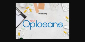 Oplosans Font Poster 1