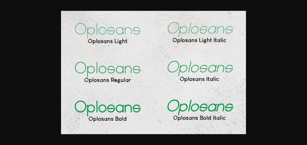 Oplosans Font Poster 4