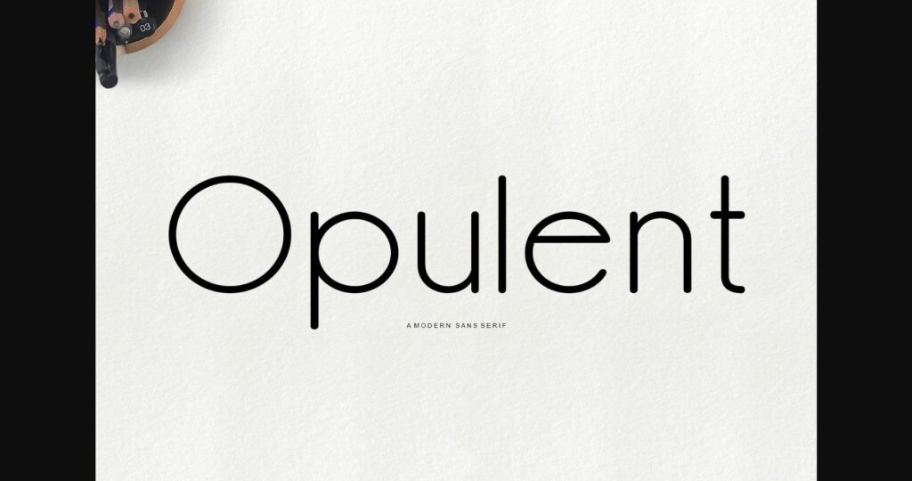 Opulent Font Poster 1