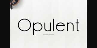 Opulent Font Poster 1