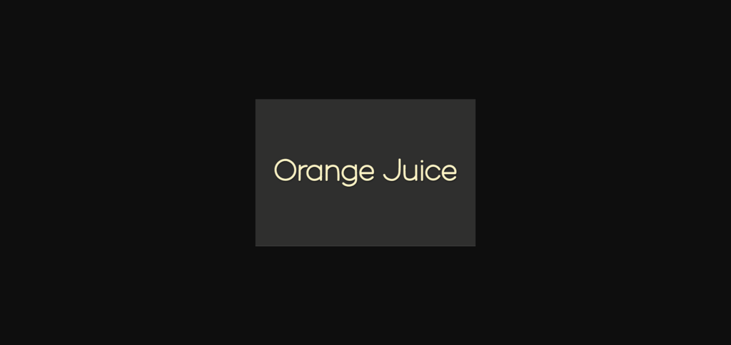 Orange Juice Font Poster 3