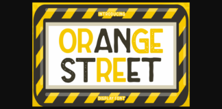 Orange Street Font Poster 1