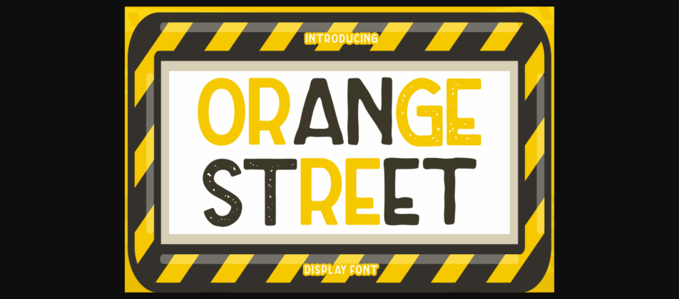 Orange Street Font Poster 1