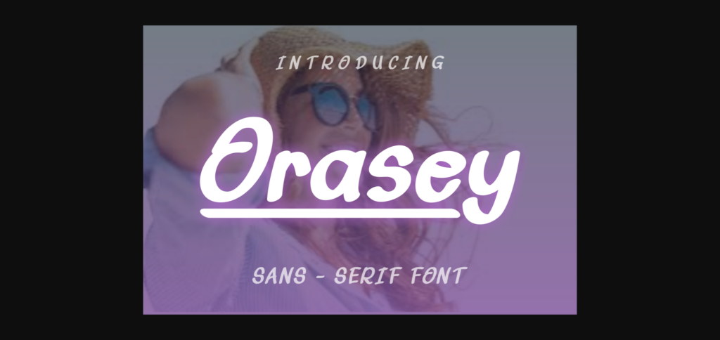 Orasey Font Poster 3