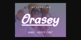 Orasey Font Poster 1