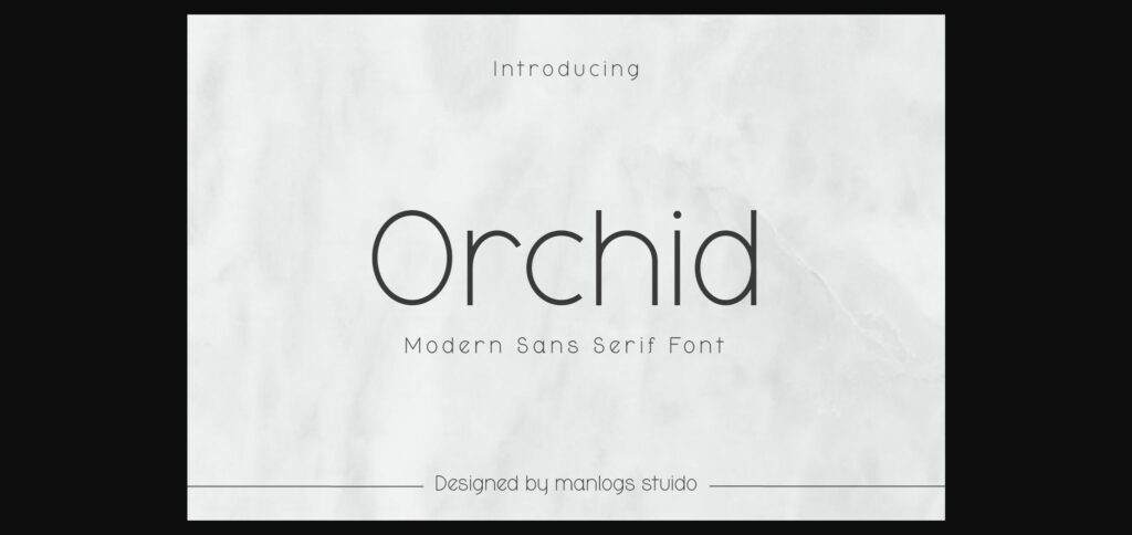 Orchid Font Poster 3