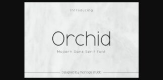 Orchid Font Poster 1