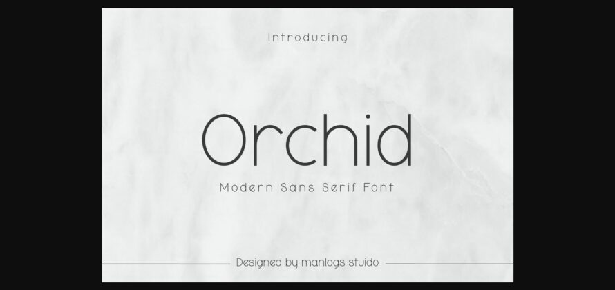 Orchid Font Poster 1