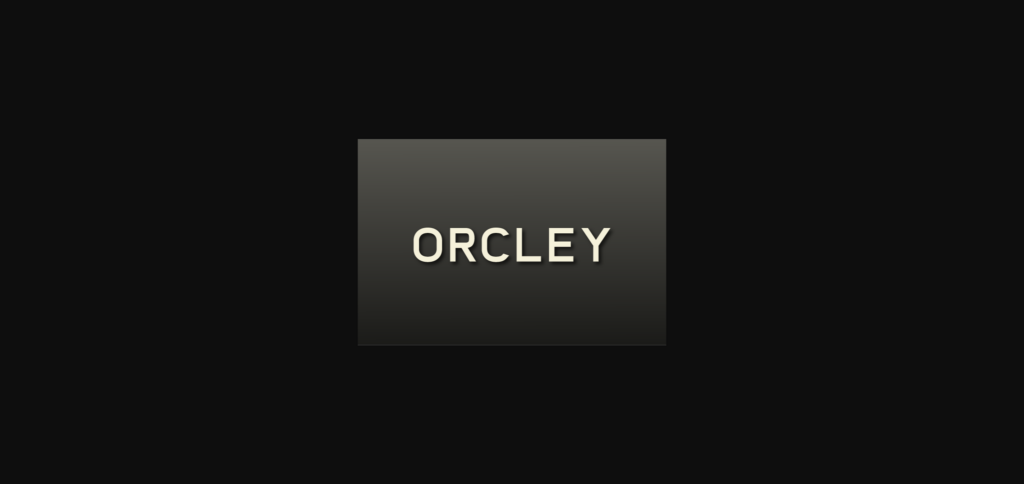 Orcley Font Poster 3