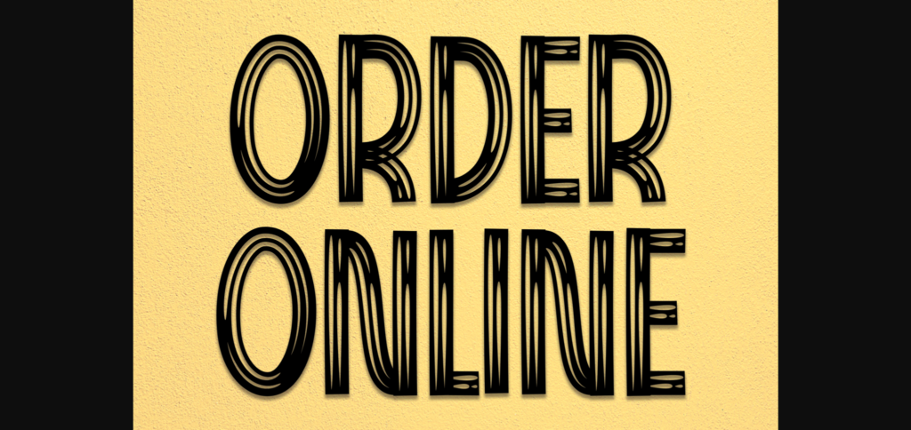 Order Online Font Poster 3