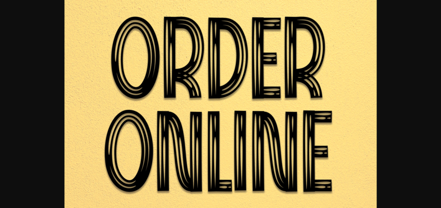 Order Online Font Poster 3