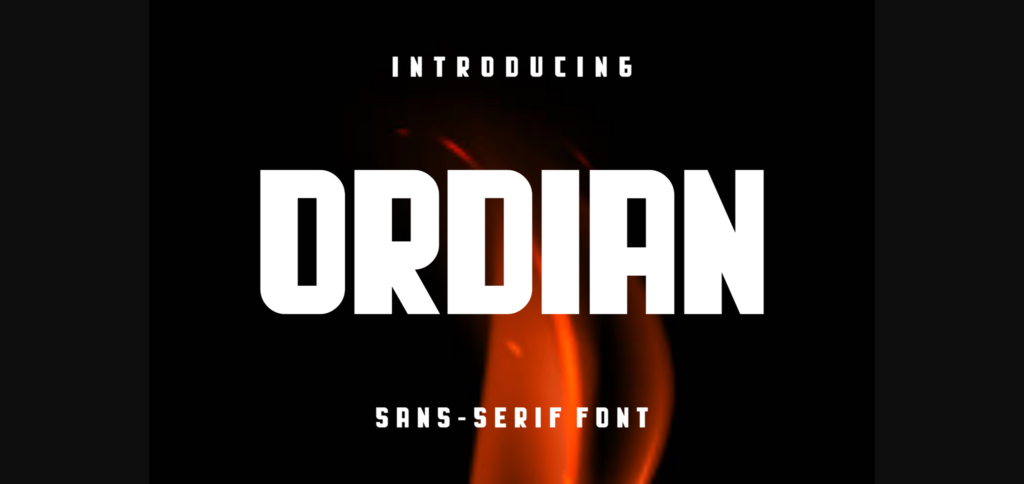 Ordian Font Poster 3