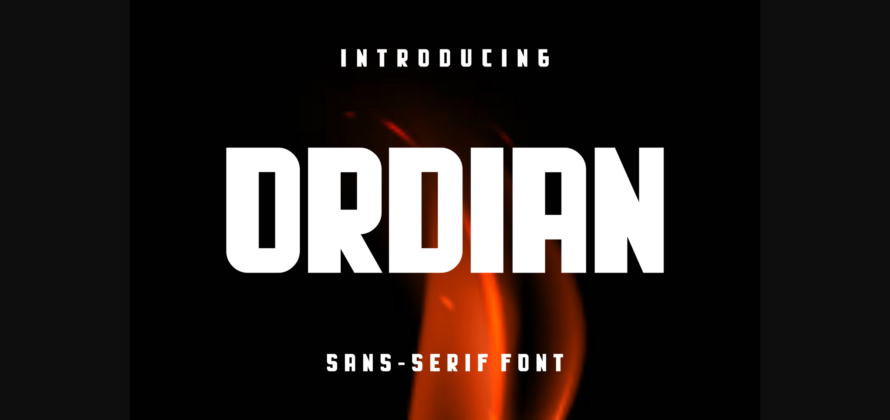 Ordian Font Poster 3