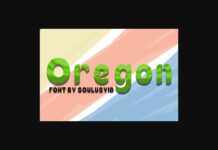 Oregon Font Poster 1