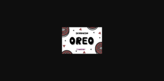 Oreo Font Poster 1