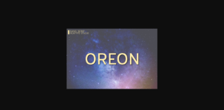 Oreon Font Poster 1