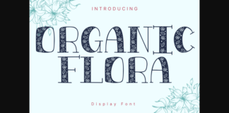 Organic Flora Font Poster 1