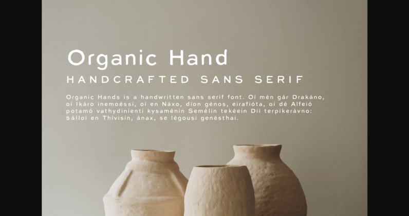 Organic Hand Font Poster 1