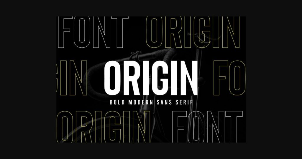 Origin Font Poster 3