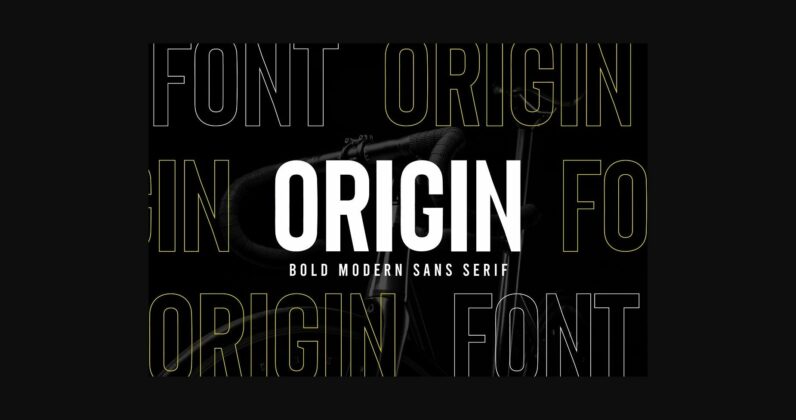 Origin Font Poster 3