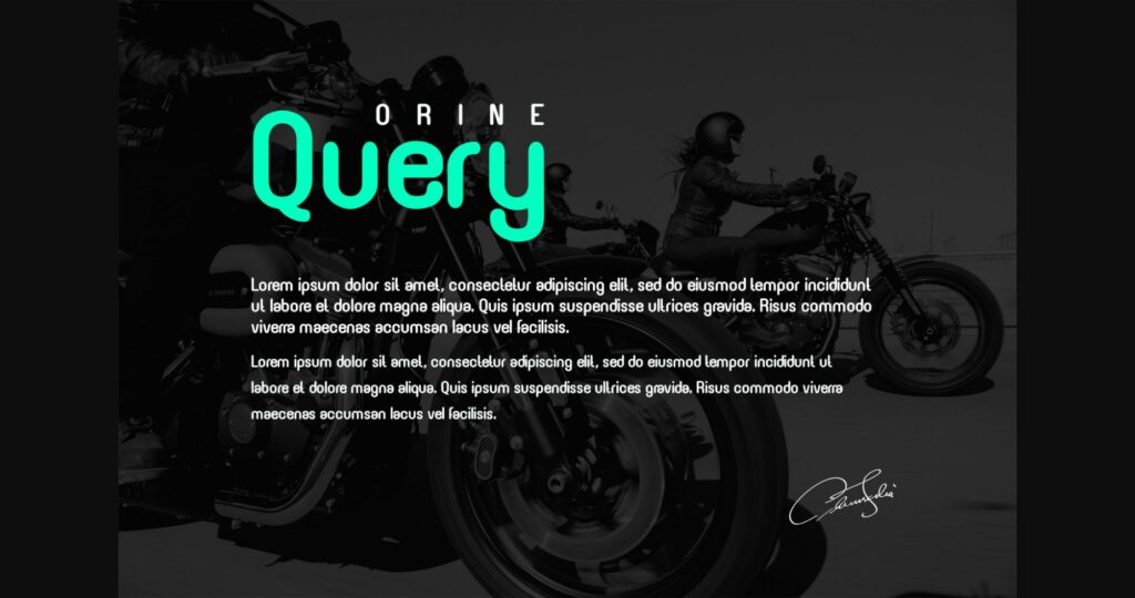 Orine Font Poster 5