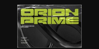Orion Prime Font Poster 1