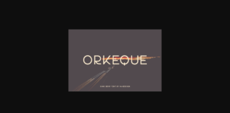 Orkeque Font Poster 1