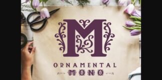 Ornamental Mono Font Poster 1