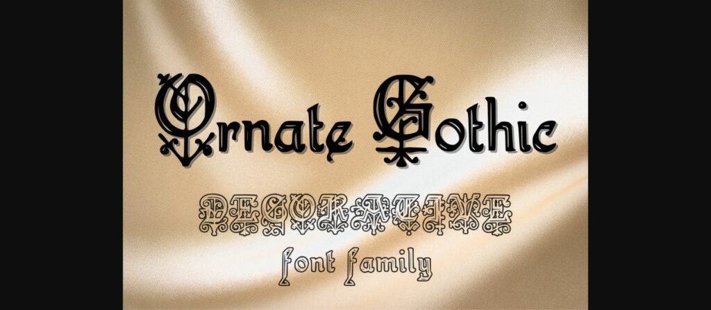 Ornate Gothic Font Poster 3