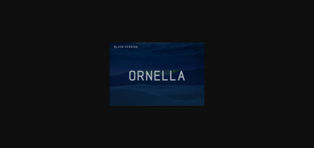 Ornella Black Font Poster 1