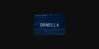 Ornella Extra Black Font Poster 1