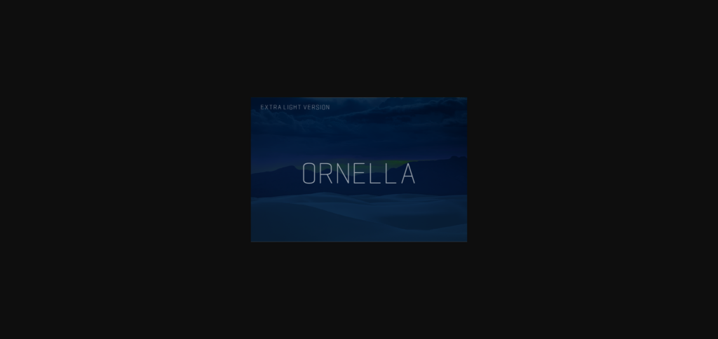 Ornella Extra Light Font Poster 1