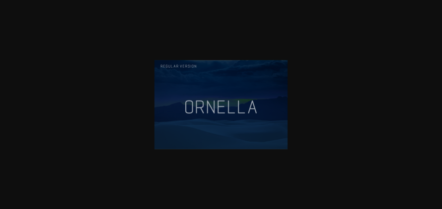 Ornella Font Poster 1