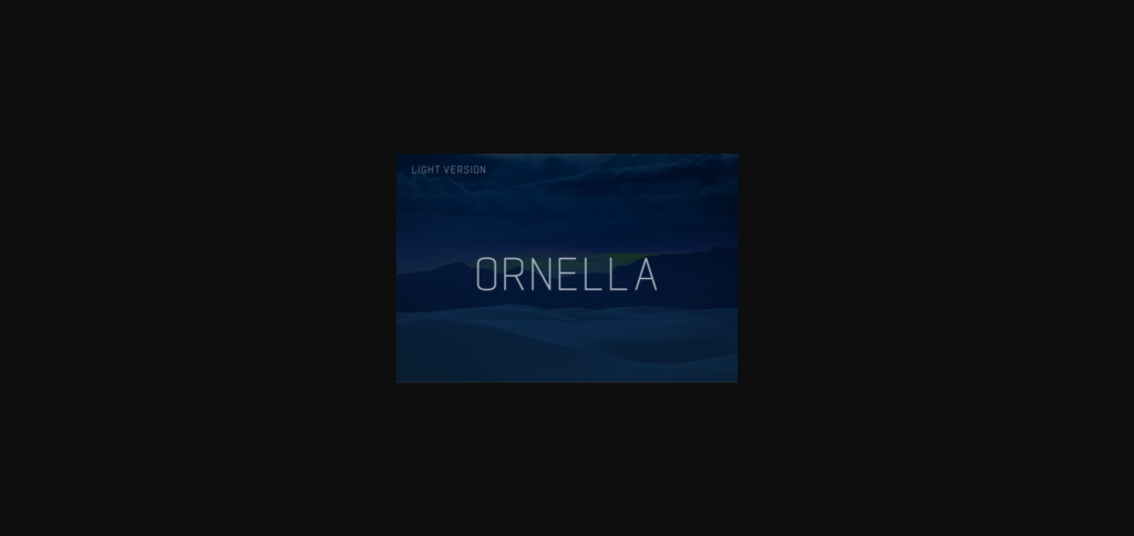 Ornella Light Font Poster 3