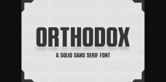 Orthodox Font Poster 1