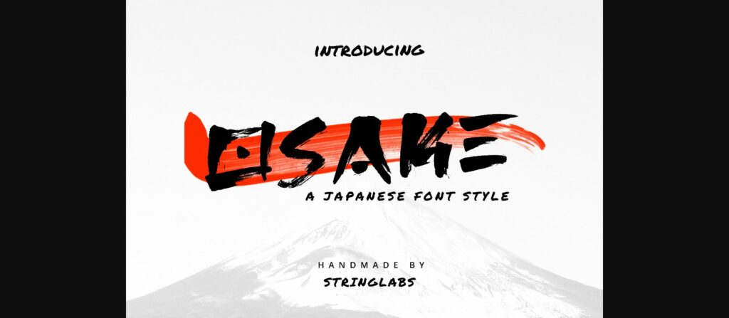 Osake Font Poster 3