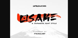 Osake Font Poster 1
