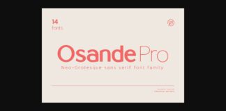 Osande Font Poster 1