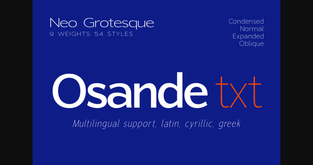 Osande Txt Font Poster 3