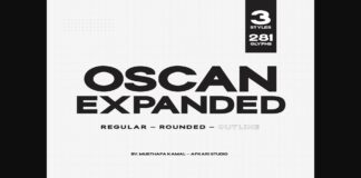 Oscan Expanded Font Poster 1