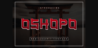 Oshopo Font Poster 1