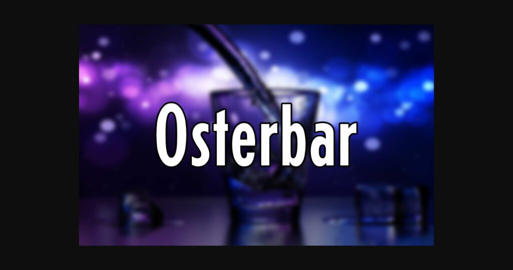 Osterbar Font Poster 3