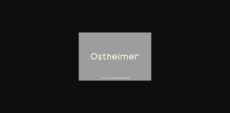 Ostheimer Font Poster 1