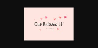 Our Beloved Lf Font Poster 1