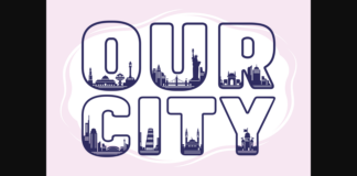 Our City Font Poster 1