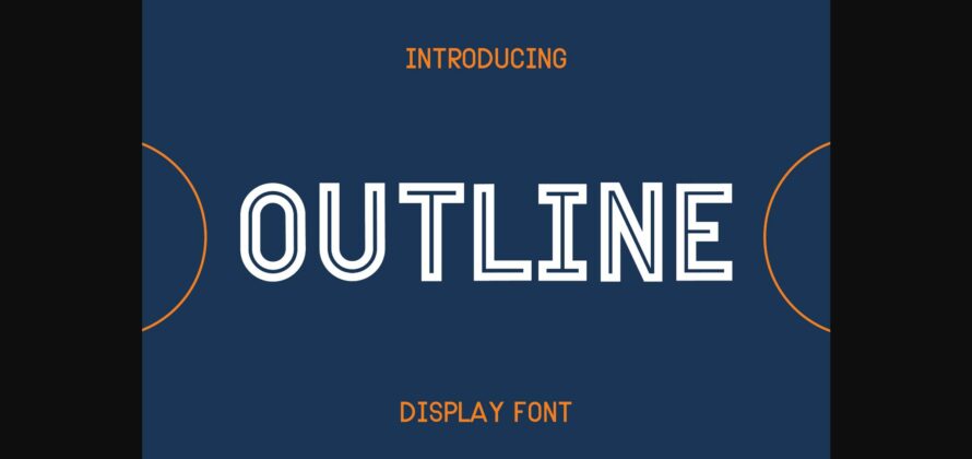 Outline Font Poster 3