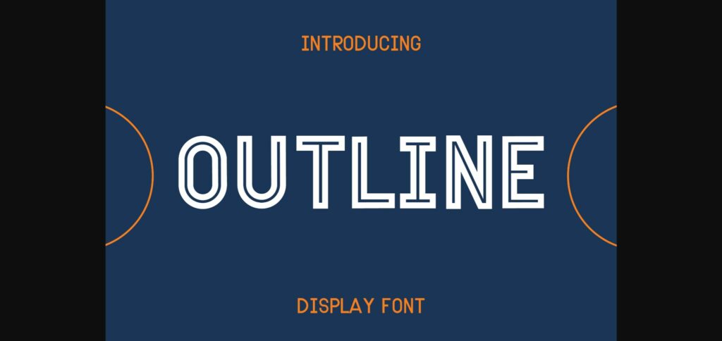 Outline Font Poster 1