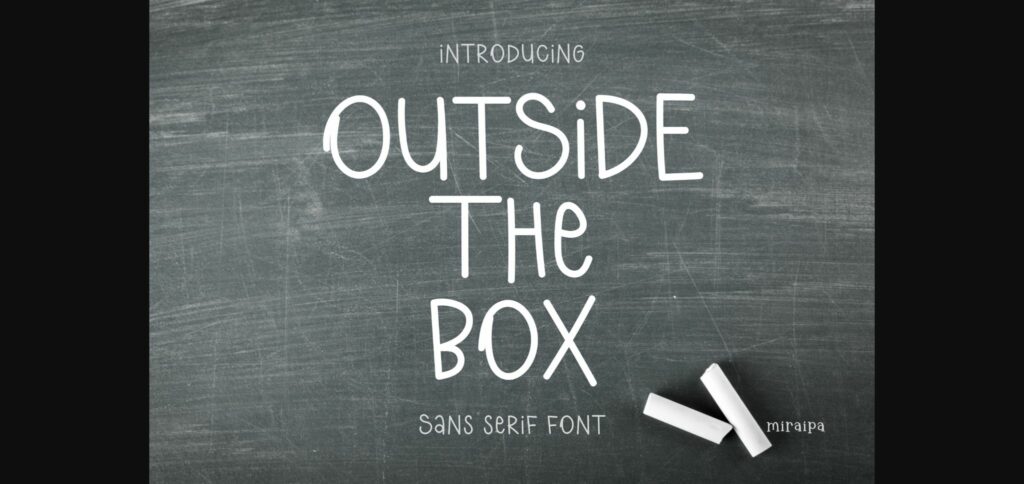 Outside the Box Font Poster 3